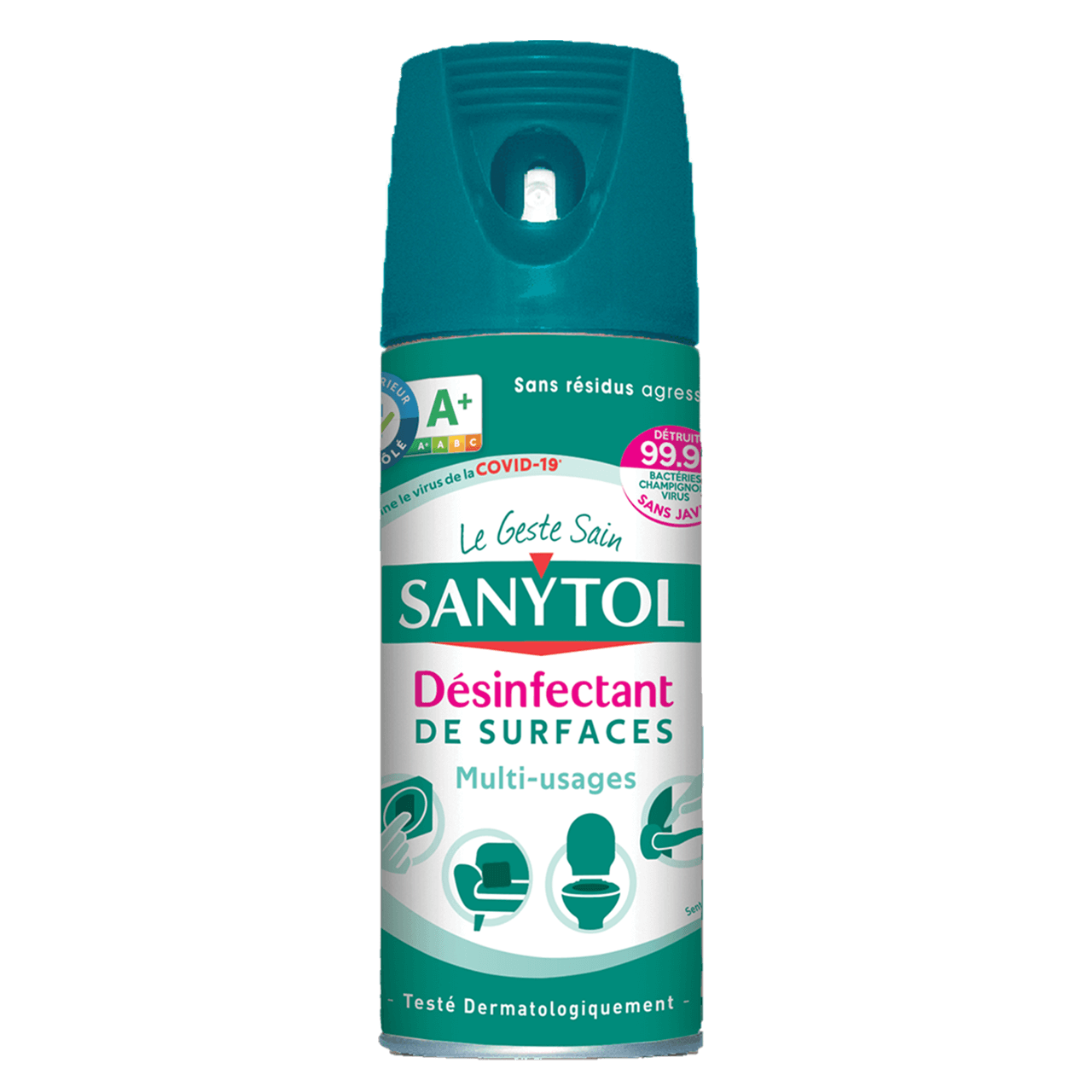 LINGETTE NETTOYANTE SANYTOL DESINFECTANTE MULTI USAGES EUCALYPTUS