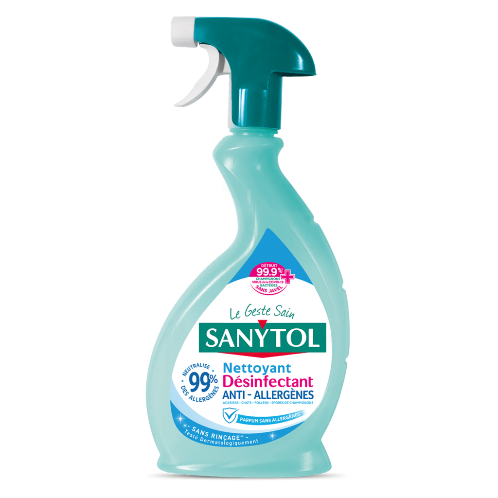 Spray Sanytol Nettoyant Désinfectant Anti Allergènes