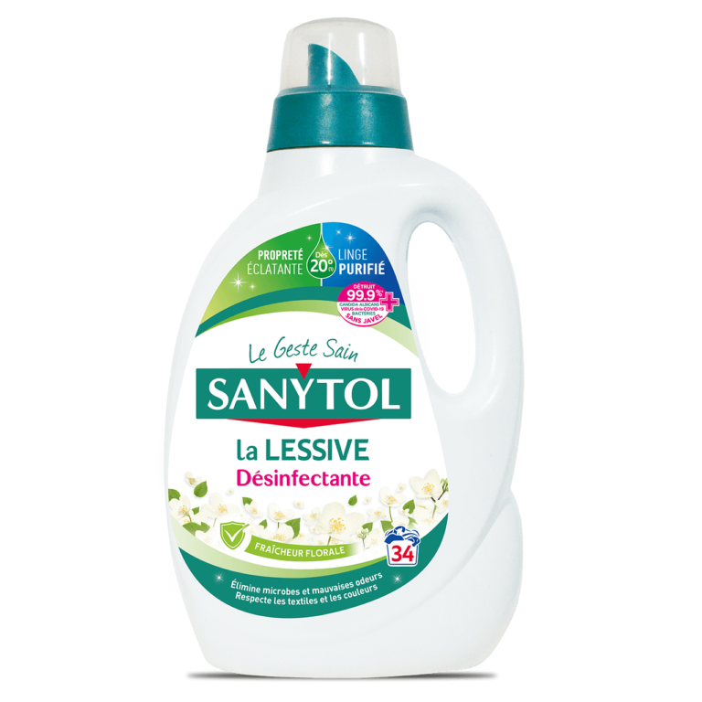 Lessive désinfectante Sanytol Fraîcheur Florale