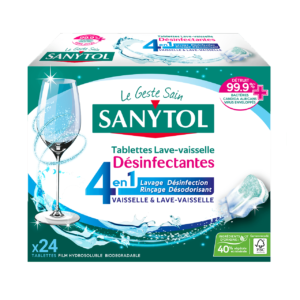 LINGETTE NETTOYANTE SANYTOL DESINFECTANTE MULTI USAGES EUCALYPTUS