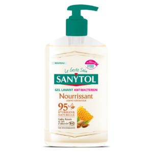 Gel Lavant Antibactérien Nourrissant Sanytol Gelée Royale Lait d'Amande Bio