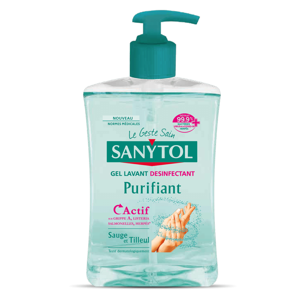 Gel Lavant Désinfectant Purifiant Sanytol Sauge et Tilleul