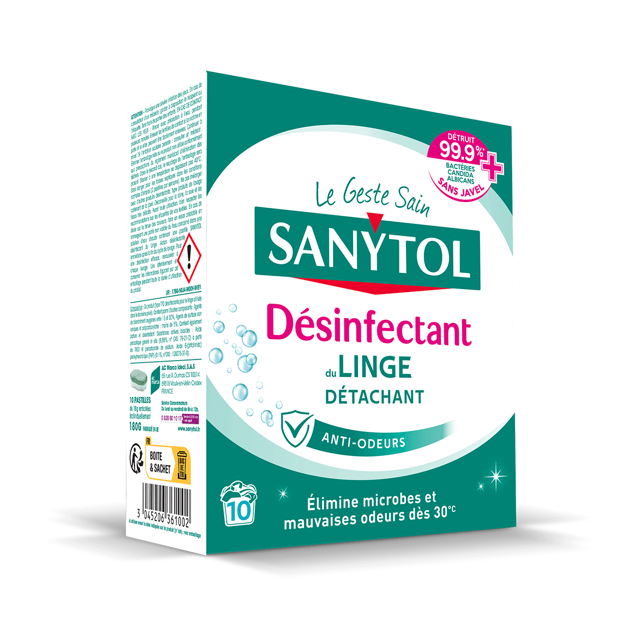 Sanytol, désinfectant spécial textiles - Galeries Gourmandes