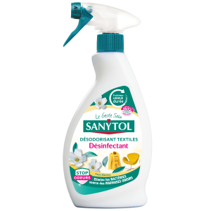 Désodorisant Désinfectant Textiles Fleurs Blanches