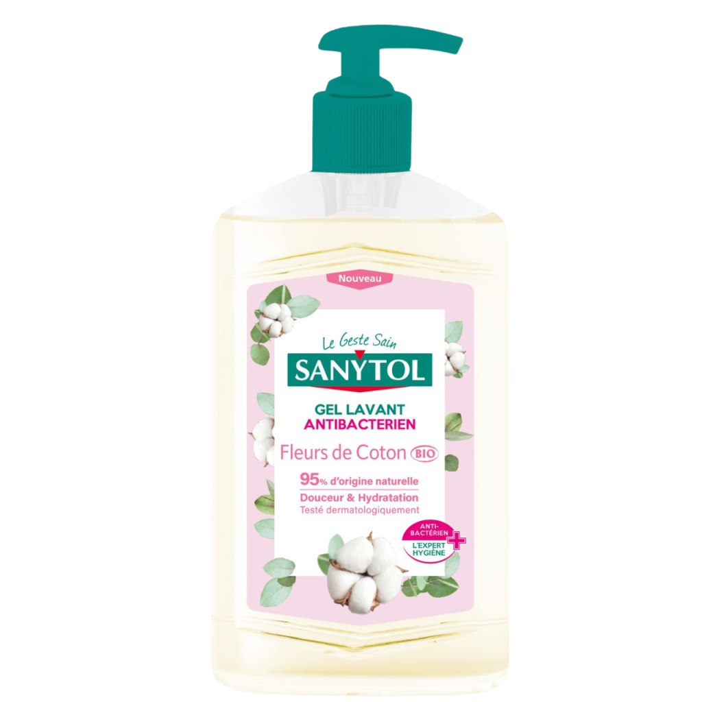 GEL LAVANT ANTIBACTÉRIEN FLEURS DE COTON BIO