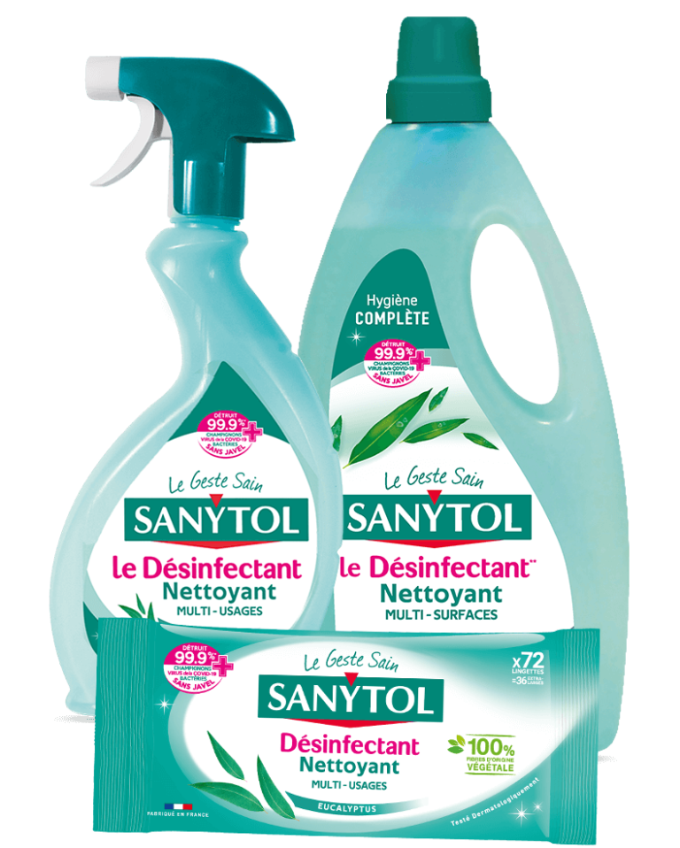 Désinfectants Sanytol pour la maison