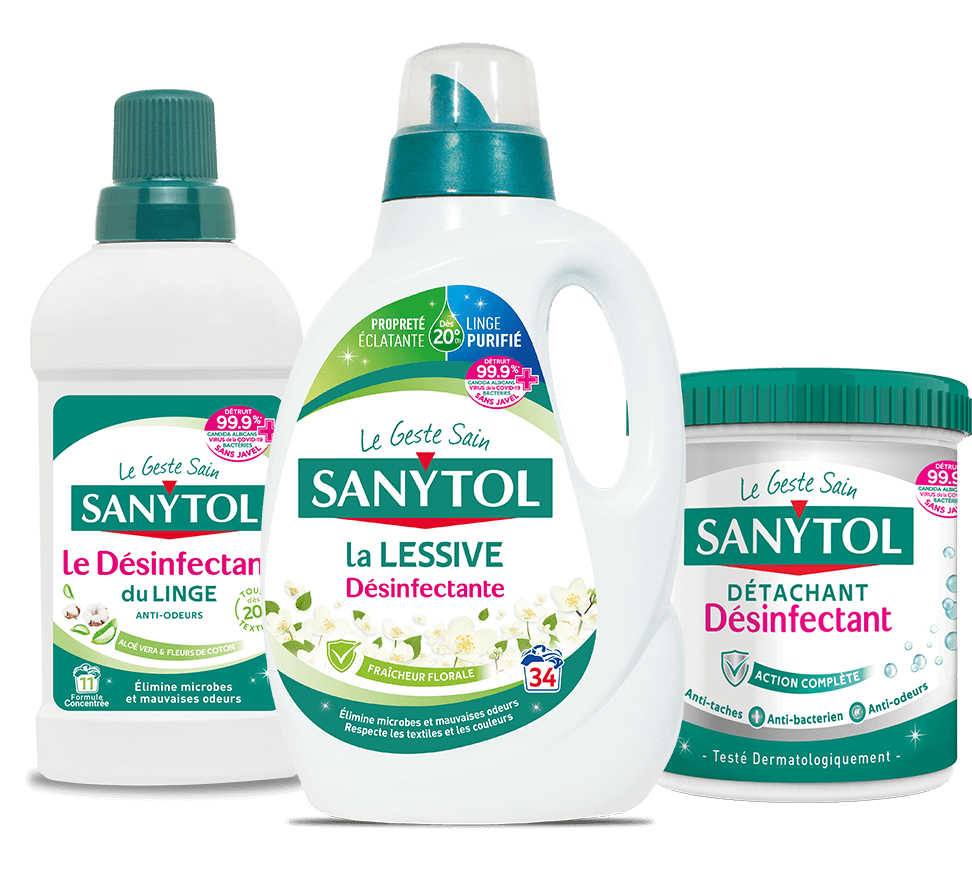 Désinfectants Sanytol pour le linge