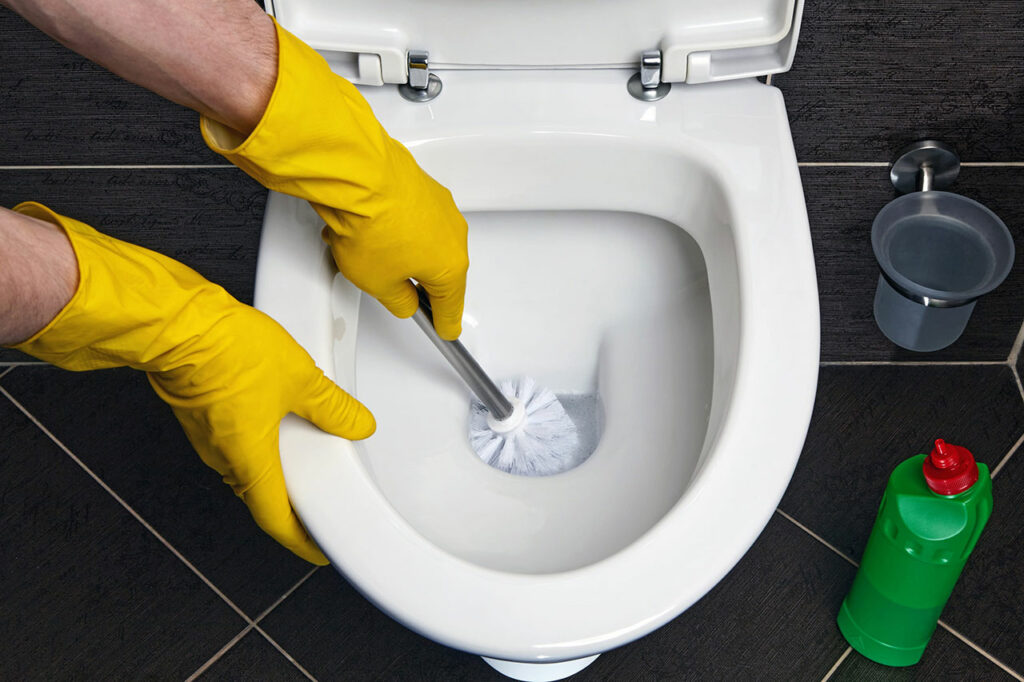 Comment nettoyer le fond des toilettes ?